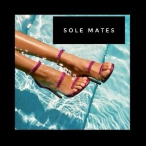 Orange Strappy High Heel Sandals for Women